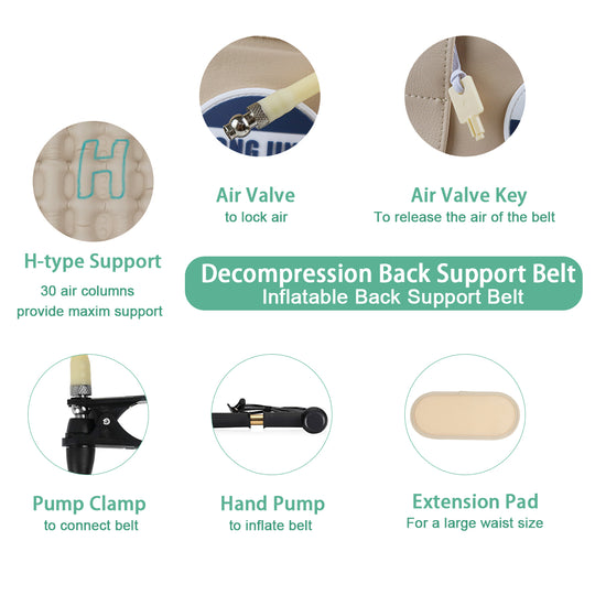 HONGJING Back Decompression Belt | Lower Back Traction Device