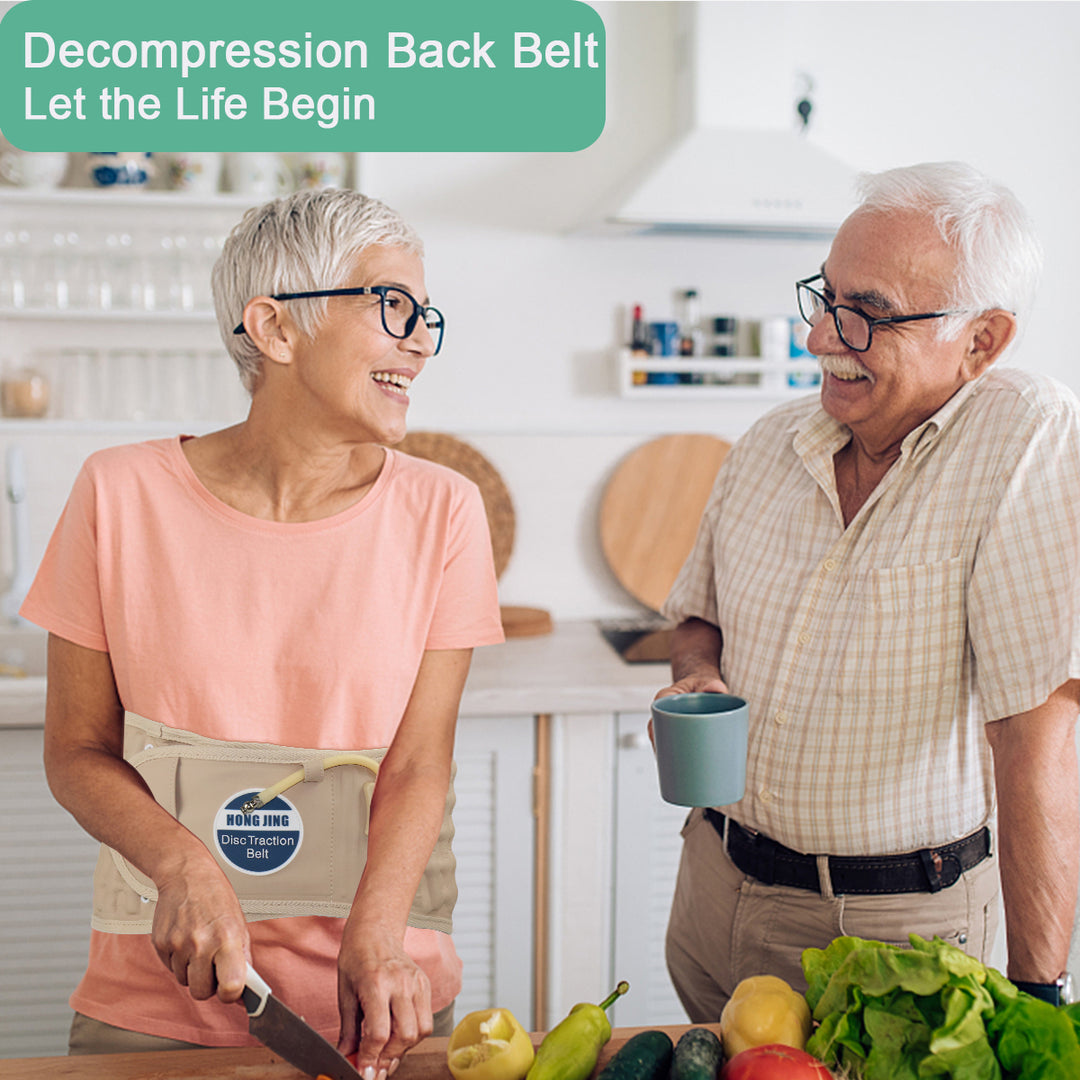HONGJING Back Decompression Belt | Lower Back Traction Device