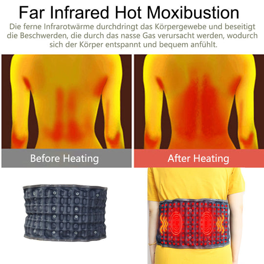 HONGJING Cordless Heated Back Decompression Belt for Pain Relief | Waist Traction Device