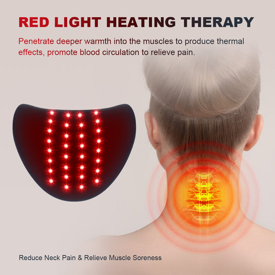 HONGJING Red Light Heated Neck Stretcher | Cervical Traction Device