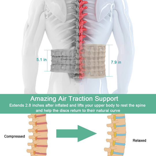 HONGJING Back Decompression Belt | Lower Back Traction Device