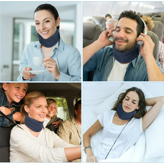 Heated Neck Brace, HONGJING Soft Cervical Collar with Heating for Pain Relief - Adjustable Neck Collar Stabilizes Spine for Sleeping and Spinal Pressure Relief