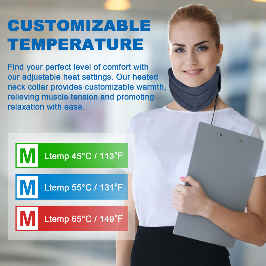 HONGJING Heated Neck Support Brace for Neck Pain Relief
