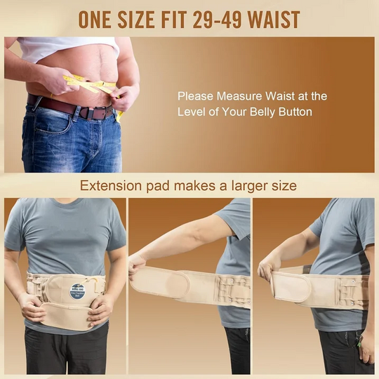HONGJING Decompression Belt with Electric Pump for Lower Back Pain Relief, One Size Fits 29-49 Waist
