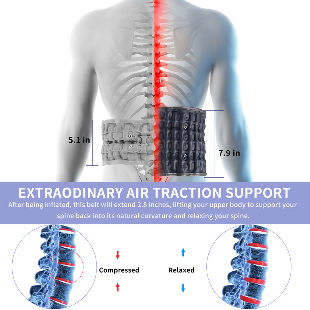 Decompression Back Belt | For Lower Back Pain Relief | Lumbar Traction Device