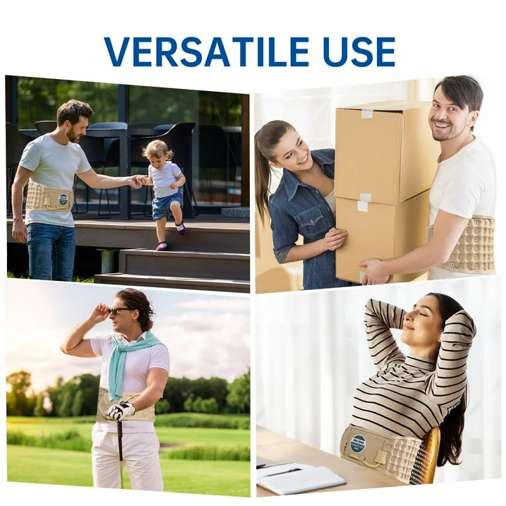 HONGJING Decompression Lower Back Traction Belt for Men Women, One Size Fits 29-49 Waist