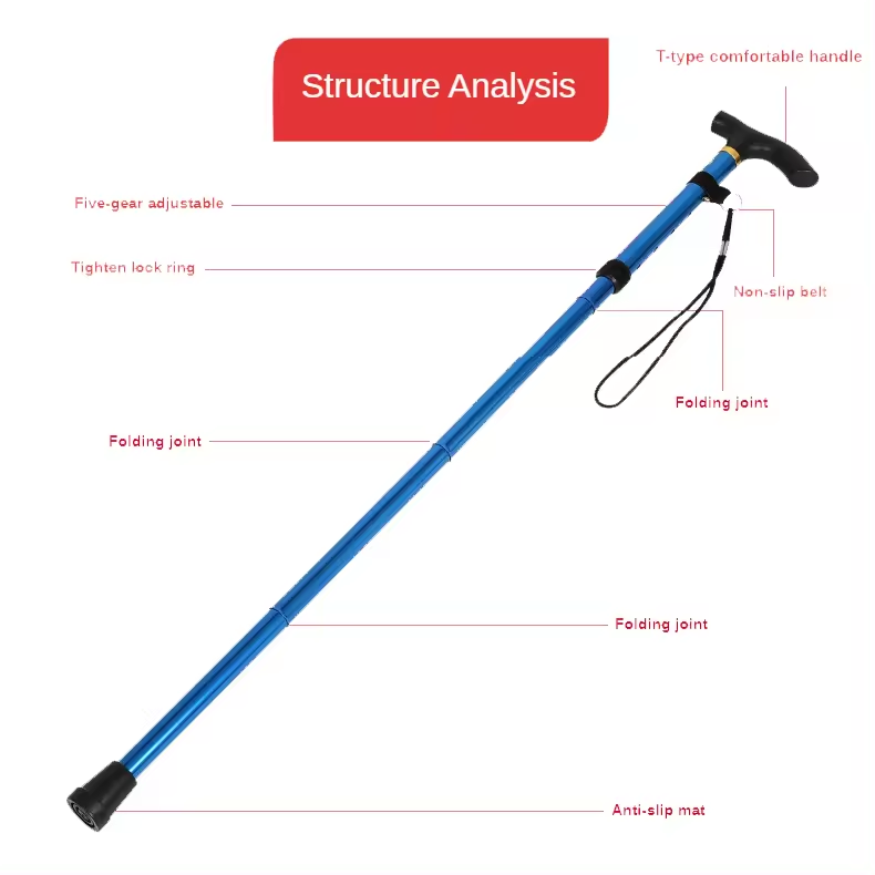 HONGJING Hiking Trekking Poles | Lightweight, Anti Shock | Adjustable Hiking Pole for Men and Women