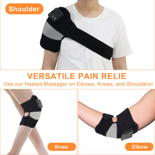 HONGJING Cordless Heated Knee Massager | 3-in-1 Heating Massage Wrap