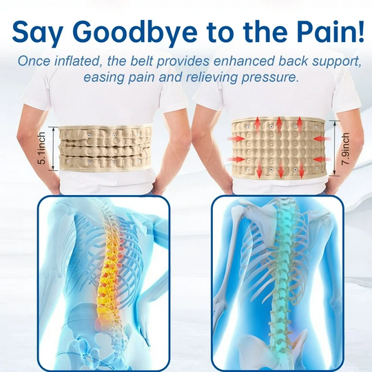 HONGJING Decompression Lower Back Traction Belt for Men Women, One Size Fits 29-49 Waist