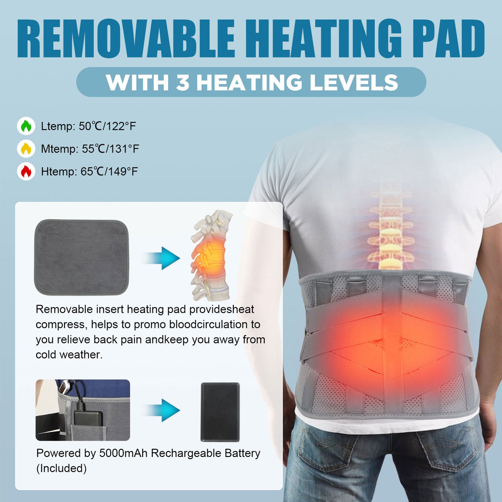 heating back brace