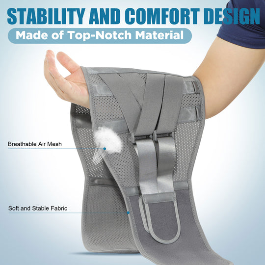 Heated Back Brace for Lower Back Pain Relief, HONGJING Compression Back Brace with Heating Pad (L)