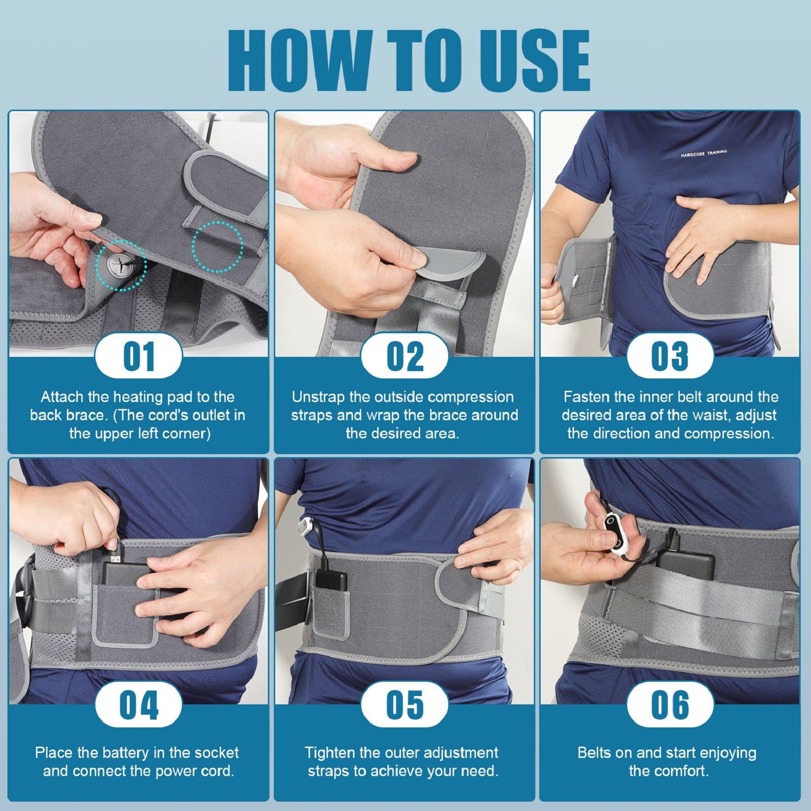 heating back brace