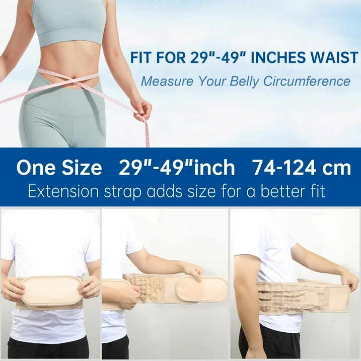 HONGJING Decompression Lower Back Traction Belt for Men Women, One Size Fits 29-49 Waist