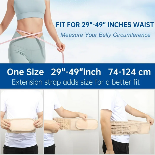HONGJING Decompression Lower Back Traction Belt for Men Women, One Size Fits 29-49 Waist