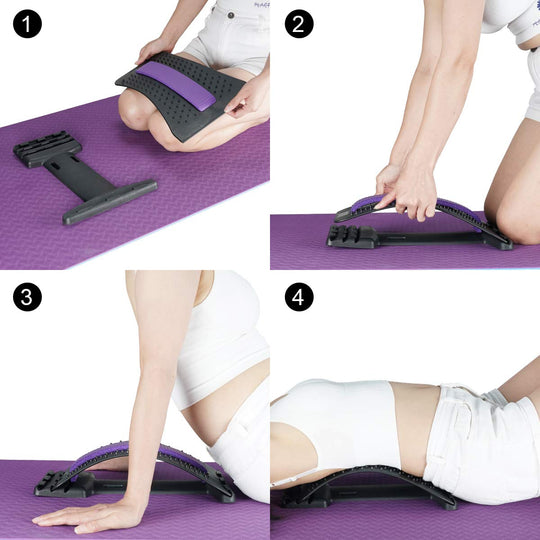 HONGJING Back Stretcher Adjustable for Lumbar Pain Relief