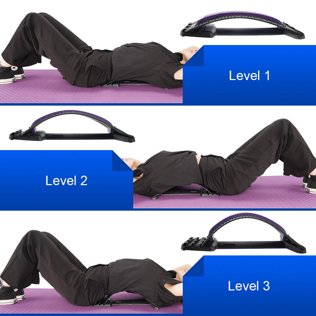 HONGJING Back Stretcher Adjustable for Lumbar Pain Relief