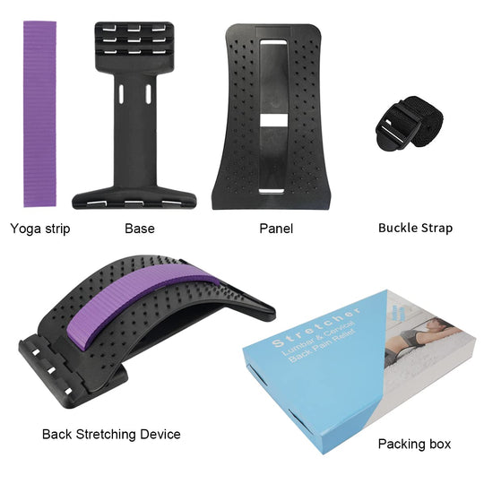 HONGJING Back Stretcher Adjustable for Lumbar Pain Relief